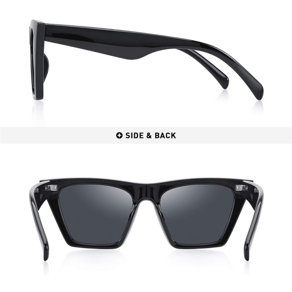 Vintage square cat-eye sunglasses - Picture 3 of 6